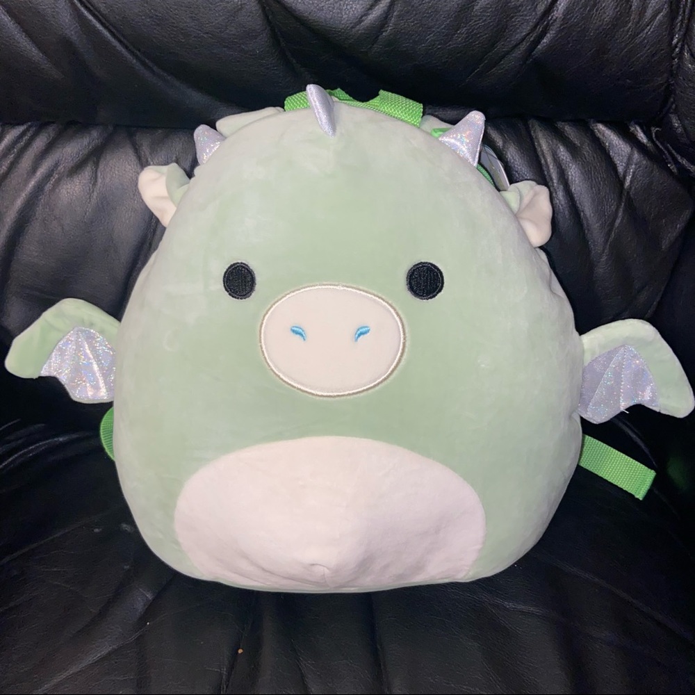 Squishmallow Drew Backpack Dragon 12" BNWT